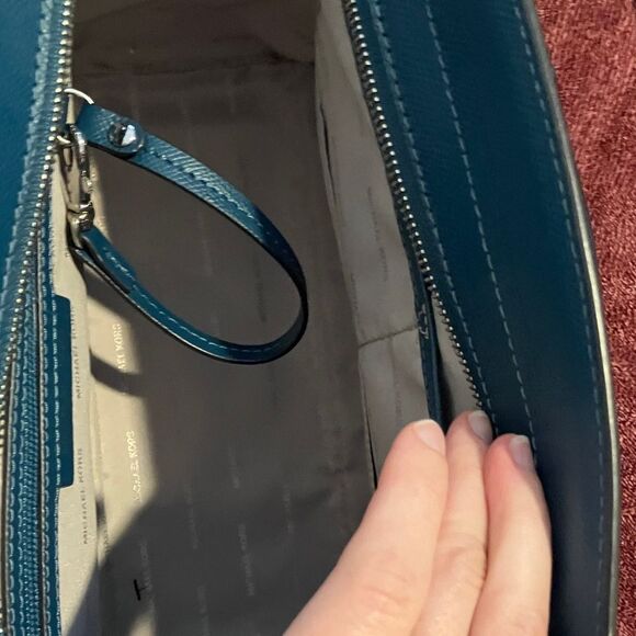 Michael Kors Dark Teal Satchel Bag - Picture 7 of 9